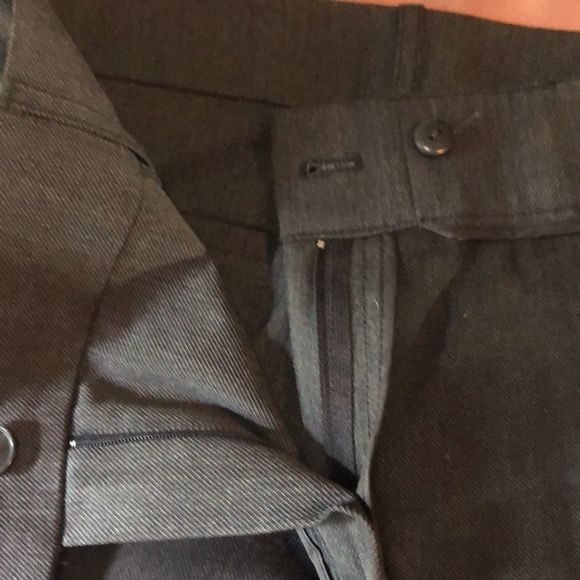Ann Taylor loft charcoal Marisa trouser sz 6 / four pockets/ zipper/ belt loops - Picture 13 of 14